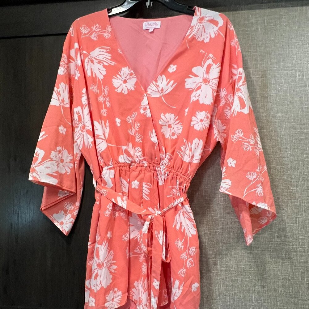 Pink Lily - Kimono Romper - Medium